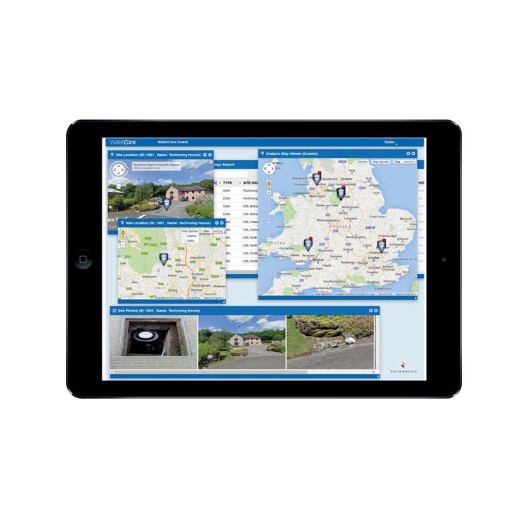 Software WaterCore de análisis de datos basados en la web